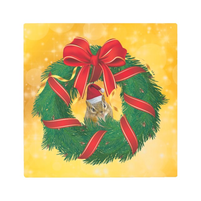 Impresión En Metal La guerra de los Navidades de Chipmunk (Anverso)