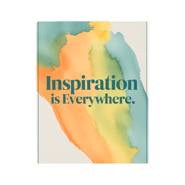 Impresión En Metal La inspiración está por todas partes (Anverso)