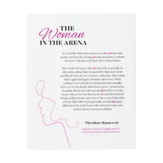 Impresión En Metal "La mujer en el escenario" por Theodore Roosevelt
