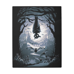 Impresión En Metal La Noche Le Da La Bienvenida