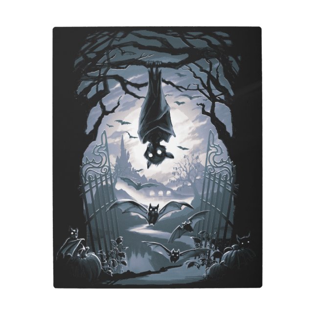 Impresión En Metal La Noche Le Da La Bienvenida (Anverso)