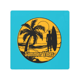 Impresión En Metal la playa