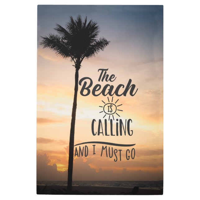 Impresión En Metal La Playa Llama (Anverso)