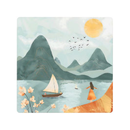 Impresión En Metal La serenidad en el mar