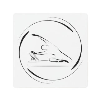 Impresión En Metal La sirena de Pilates en el reformador