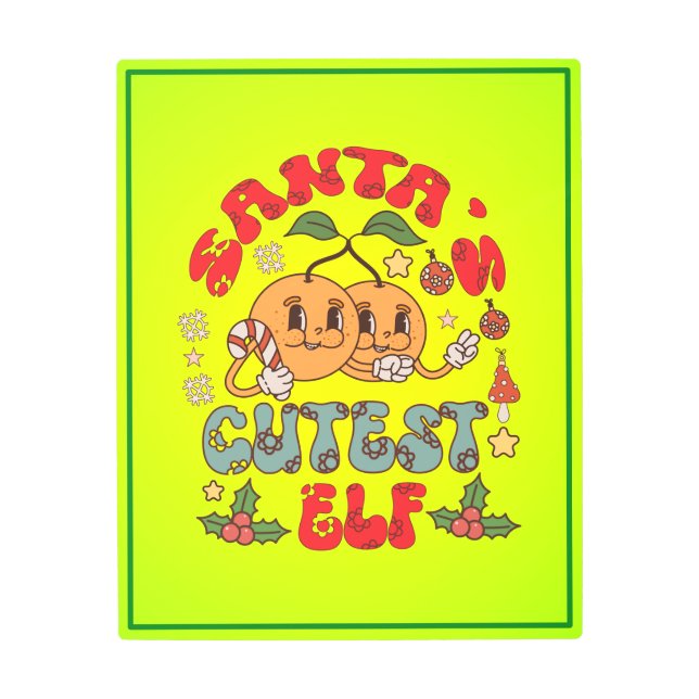 Impresión En Metal La sublimación del elfo más lindo de Santa-80881 (Anverso)