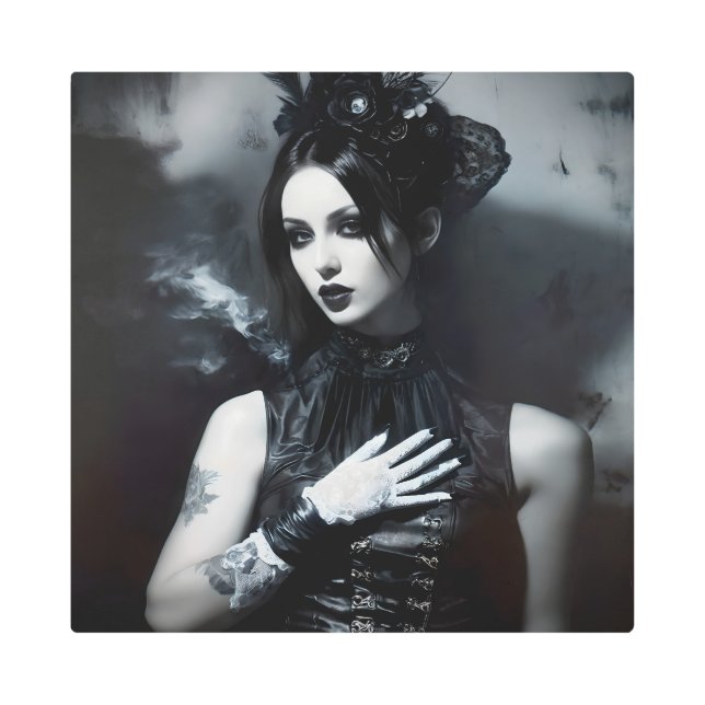 Impresión En Metal La sutil sinfonía de un Chica común 301 (Anverso)