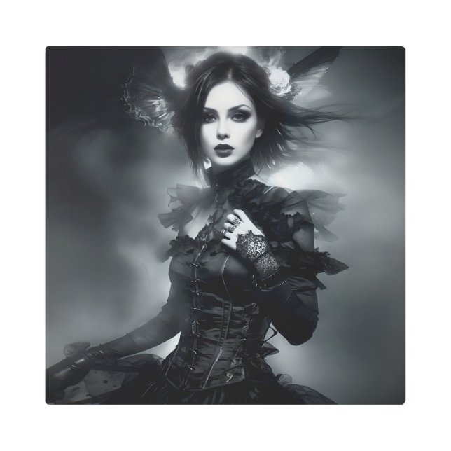 Impresión En Metal La sutil sinfonía de un Chica común 470 (Anverso)