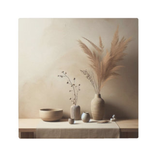 Impresión En Metal La vida de Zen con la base de Ikebana y el ánimo j