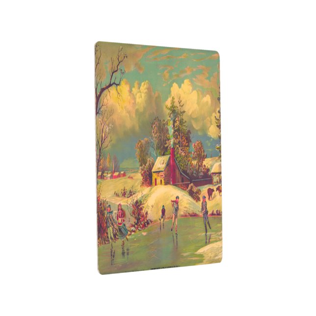 Impresión En Metal La vida estadounidense en invierno (3/4)