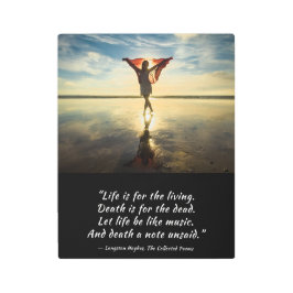 Impresión En Metal La vida para los vivos Langston Hughes