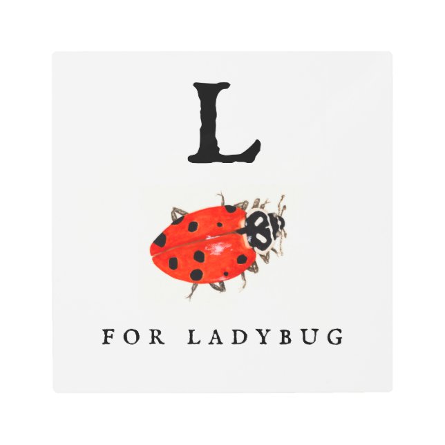 Impresión En Metal Ladybug (Anverso)