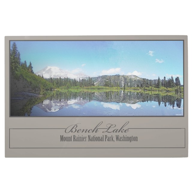 Impresión En Metal Lago Bench (Anverso)