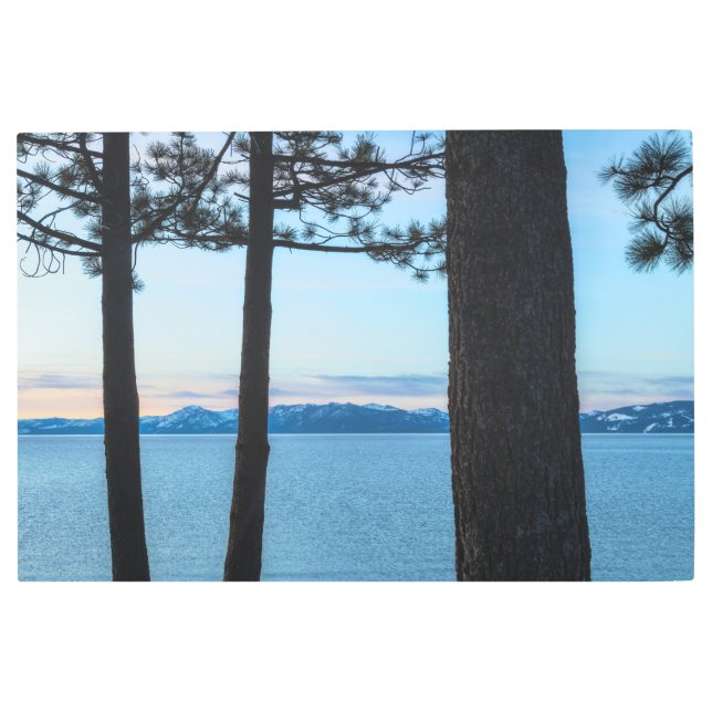 Impresión En Metal Lake Tahoe Morning (Anverso)