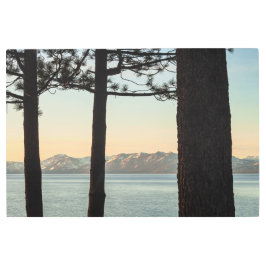 Impresión En Metal Lake Tahoe Morning