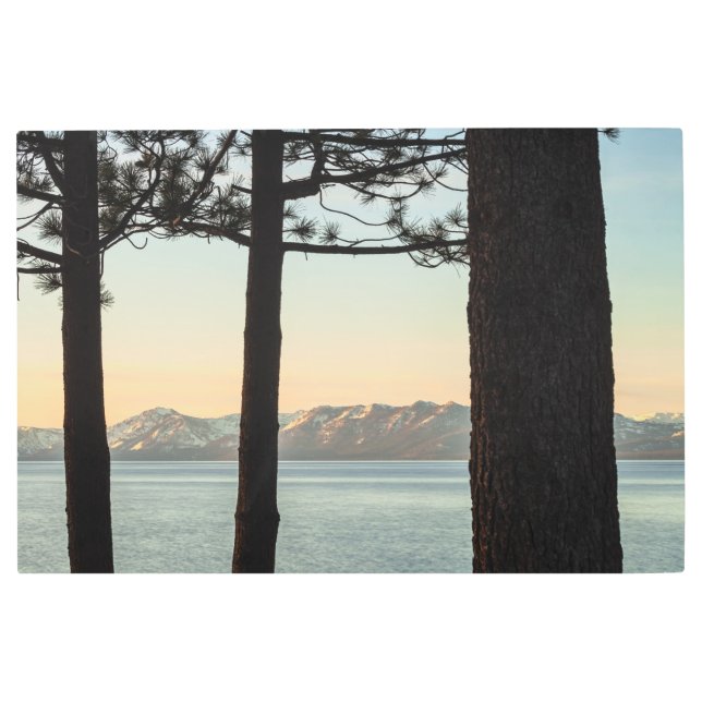 Impresión En Metal Lake Tahoe Morning (Anverso)