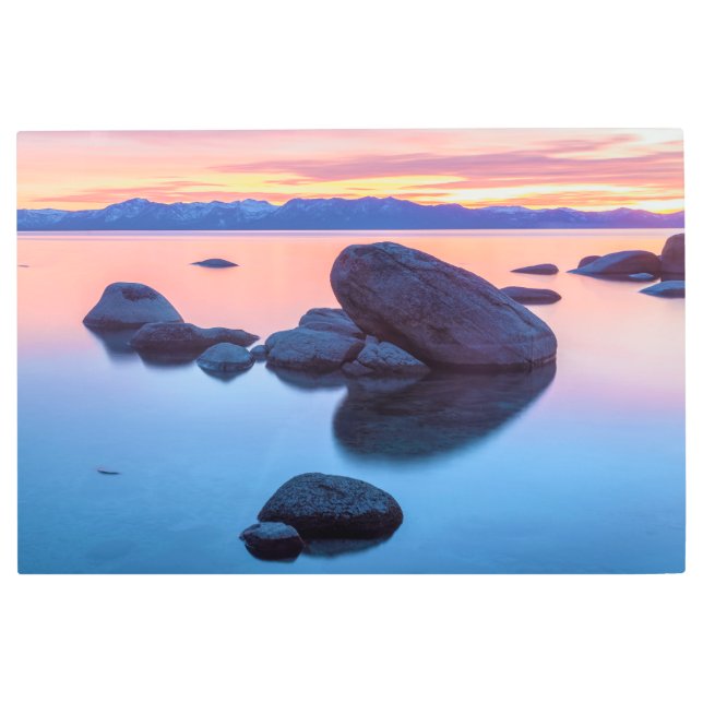 Impresión En Metal Lake Tahoe Sunset (Anverso)