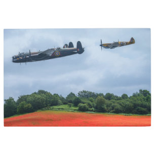 Impresión En Metal Lancaster Bomber And Hawker Hurricane