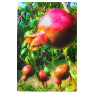 Impresión En Metal Las granadas del árbol