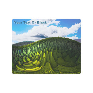 Impresión En Metal Las Verdes Colinas De La Tierra