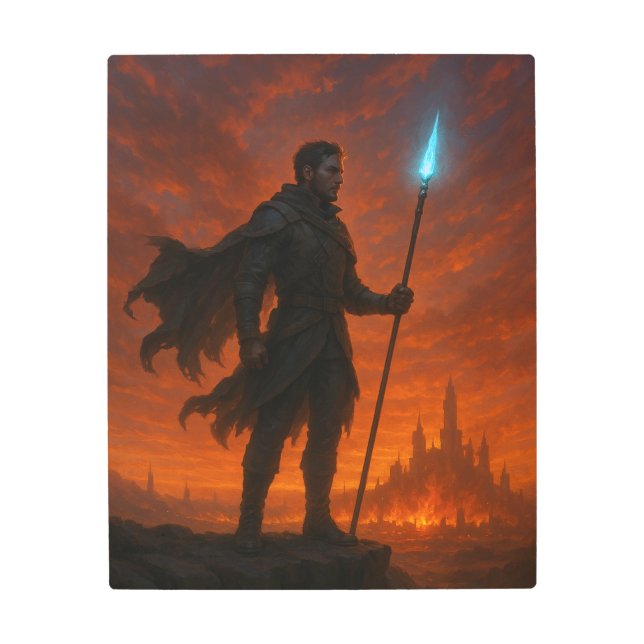 Impresión En Metal Last Guardian of the Burning Realm (Anverso)