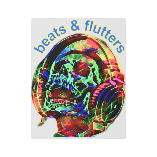 Impresión En Metal latidos y flautas (Anverso)