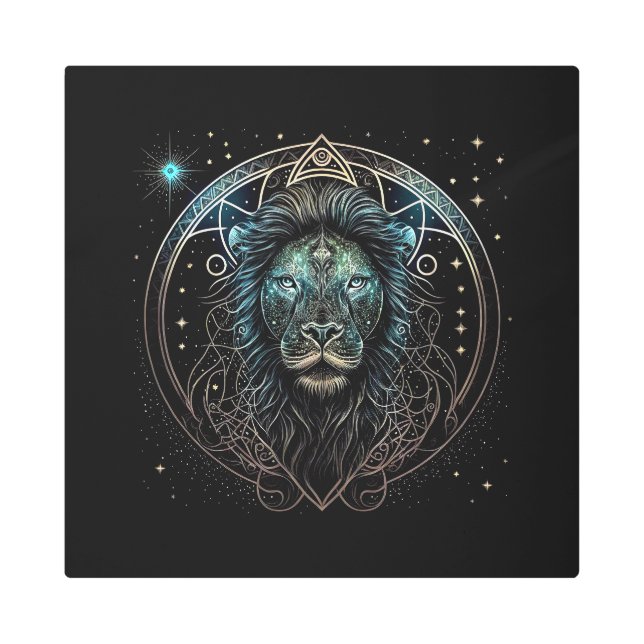 Impresión En Metal Leo el León (Anverso)