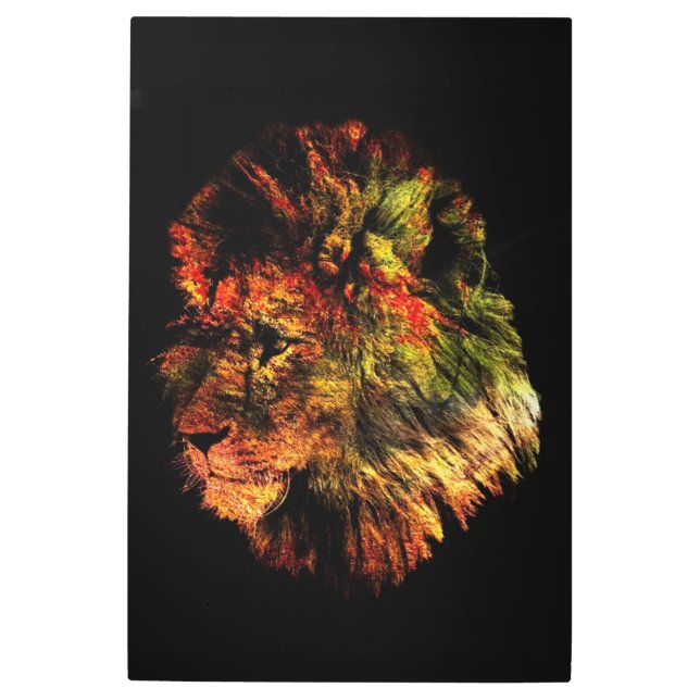 Impresión En Metal León (Anverso)