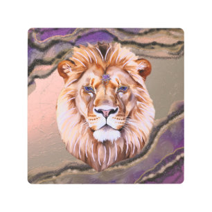 Impresión En Metal León místico 2