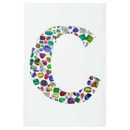 Impresión En Metal Letra C