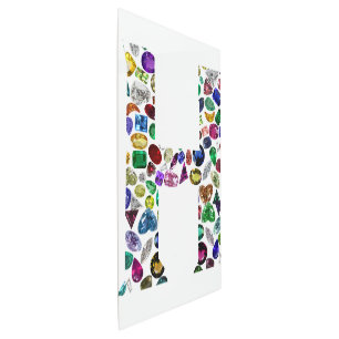 Impresión En Metal Letra H monograma