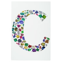 Letra monográfica inicial C moda