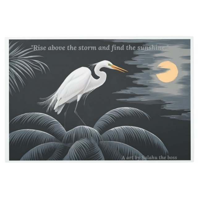 Impresión En Metal Levántate sobre la tormenta, encuentra el sol (Anverso)