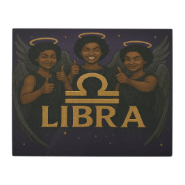 Impresión En Metal Libra Black Angel Zodiac Wall Art
