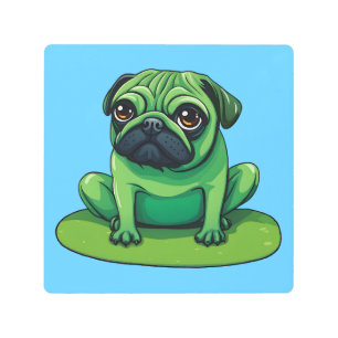 Impresión En Metal Lili Pug