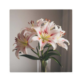 Impresión En Metal Lily de otoño en pleno florecimiento - Elegante