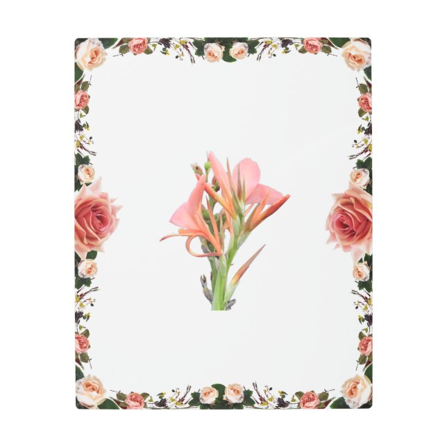 Impresión En Metal Lily Flower (Anverso)