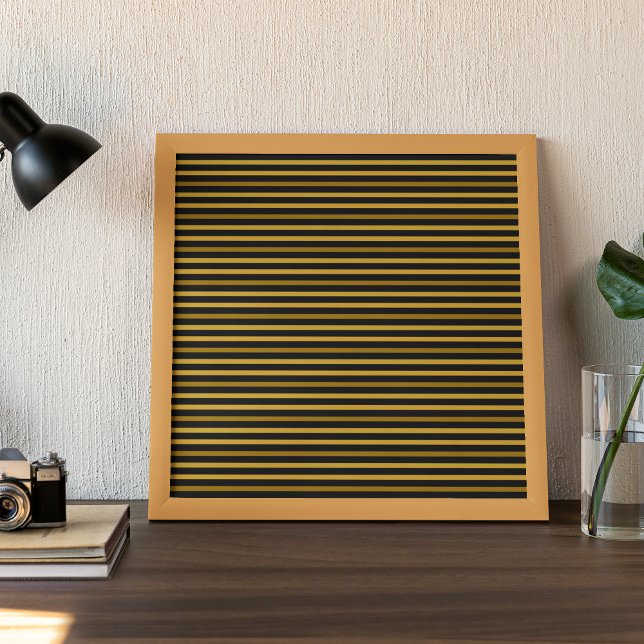 Impresión En Metal Línea Dorada (Subido por el creador)