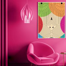 Impresión En Metal Líneas antiguas aztecas