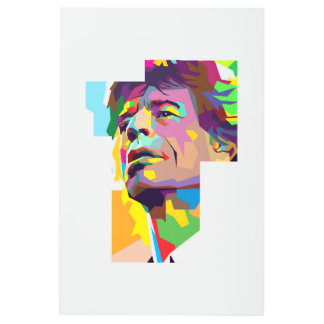 Impresión En Metal Live Forever Mick Jagger – Britpop Inspired design