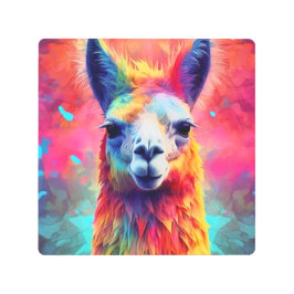 Impresión En Metal Llama arco iris