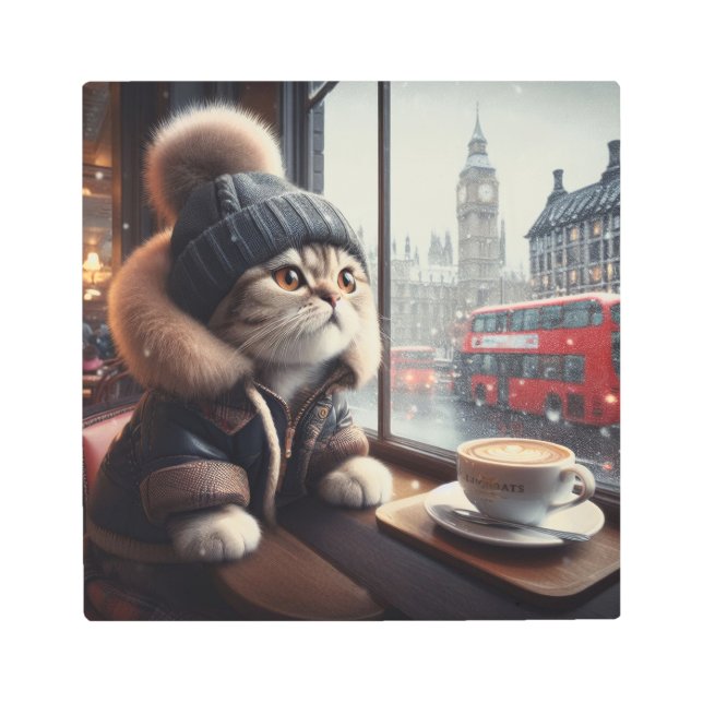 Impresión En Metal Llamada de Londres (Anverso)