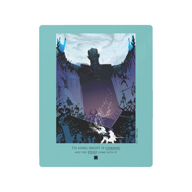 Impresión En Metal Llega La Larga Noche (Anverso)