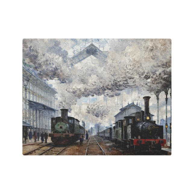 Impresión En Metal Llegada del tren de Normandía (Anverso)