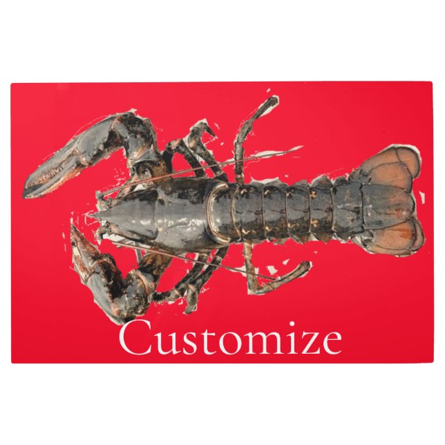 Impresión En Metal Lobster de Maine fresco Thunder_Cove (Anverso)