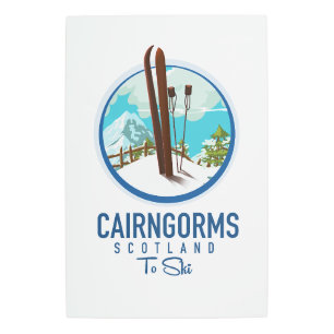 Impresión En Metal Logo de Cairngorms scotland
