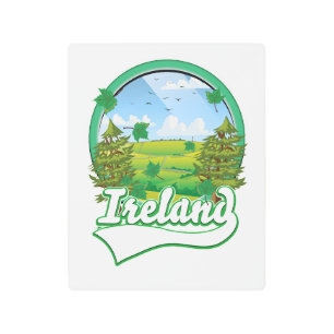 Impresión En Metal Logo de Ireland Travel
