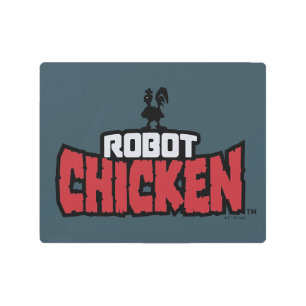 Impresión En Metal Logo de Robot Chicken