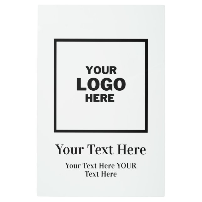 Impresión En Metal Logotipo comercial de personalizado Profesional (Anverso)