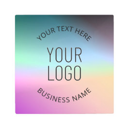 Impresión En Metal Logotipo de envío | Colores de degradado cambiante